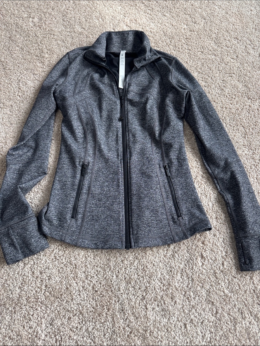 lululemon athletica Charcoal Heather Full-Zip Utility Jacket